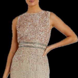 Mac Duggal Tank Midi Sequin Gown size 2